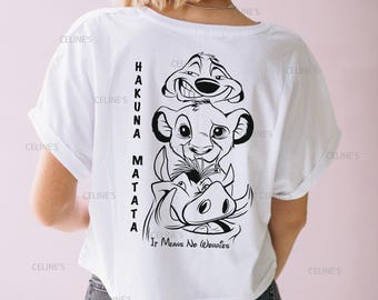 Hakuna Matata, Lion King, Simba - SVG & PNG File - Instant Download - Transparent Background