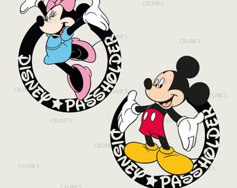 Mickey Minnie Disney Trip, Disney Passholder, Mickey Passholder, Minnie Passholder 2 SVG & 2 PNG - Files Instant Download - Transparent Back