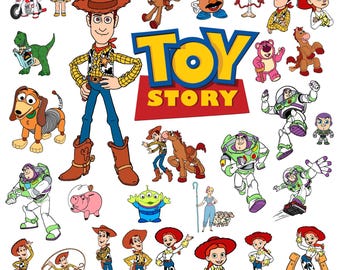 Toy Story SVG Bundle, Buzz Lightyear, Woody, Jessie, Toy Story Text - More than 100 SVG Files - Instant Dowload