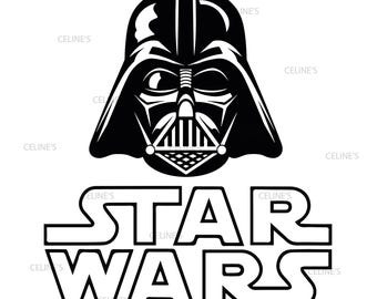 Darth Vader - Star Wars - SVG & PNG - Instant Download, Transparent Background