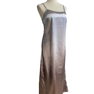 etsy silk slip dress Emerald Italian Silk Satin Slip Dress Adjustable Fit