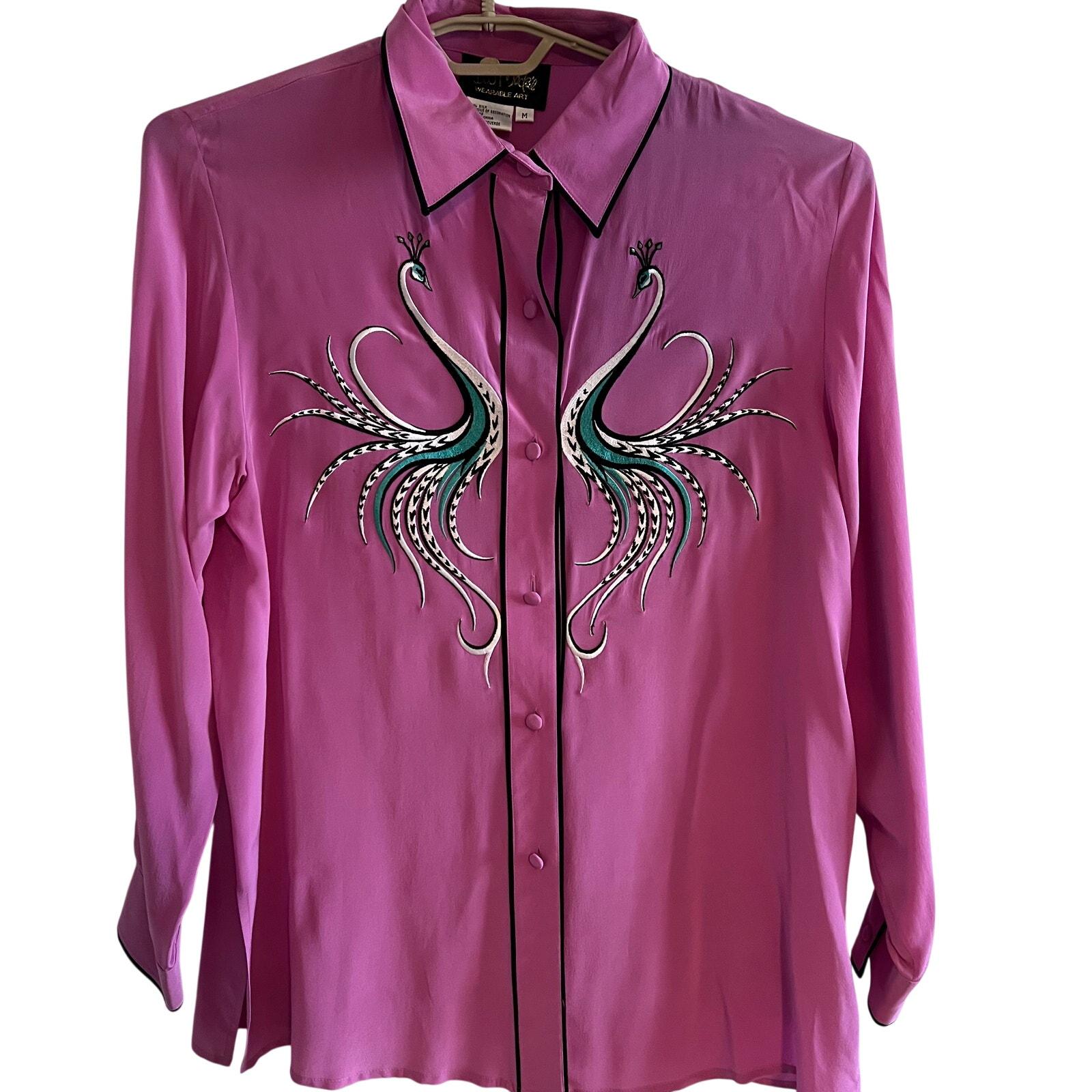 Bob Mackie Silk Blouse - Etsy