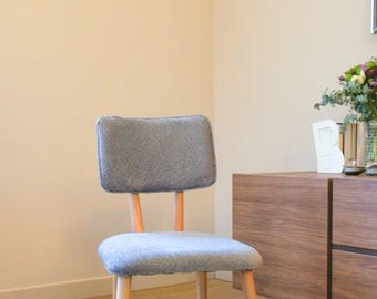 Polly Gray Wooden Dining Chair: Minimalist Home & Office Furniture