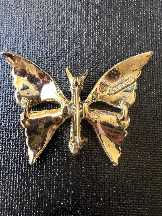 Vintage Gerry's Brooches, Dove and Butterfly Moth… - image 3