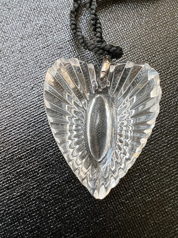 Vintage Waterford Crystal Heart Pendant In Origin… - image 6