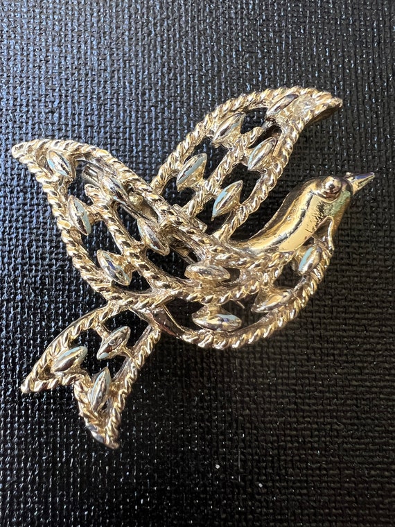 Vintage Gerry's Brooches, Dove and Butterfly Moth… - image 4