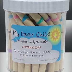 My Dear Child, Believe in Yourself- Affirmation Jar: Nurturing Confidence in Little Hearts!