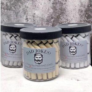 Dad Jokes? I think you mean RAD Jokes Gift Jar | 60 Days of Fun & Silly Humor for Dads | Unique Gift for Dads, Fathers, Bonus Dads