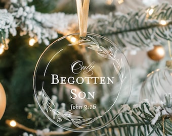 Names of Jesus Acrylic Ornaments: Christ-Centered Christmas Set