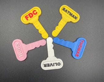 Personalized Replacement Key for Little Tikes Cozy Coupe – Custom Ride-On Car Key | Fun Kids Toy Accessory | Cozy Coupe Key Replacement