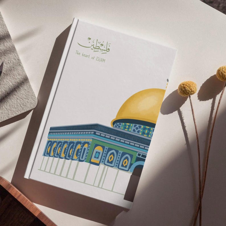 Islamic Hardcover Notebook | Gift for Muslims | Journal With Kudüs ...