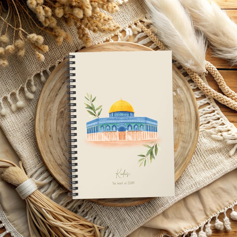Islamic Spiral Notebook | Gift for Muslims | Palestine Kudüs Masjid Al ...