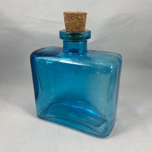 Aqua bottle with cork stopper
