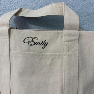 Sac fourre-tout en toile brodé personnalisé, cadeau fourre-tout bateau personnalisé de demoiselles d'honneur, cadeaux de célibataire