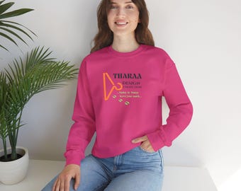 Tharaa Design Logo Crewneck Sweatshirt | Minimal Graphic Logo TODAYTP