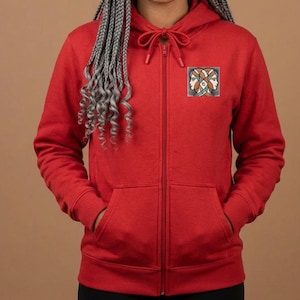 Retro zodiac  geminis Hoodie | 80/20 cotton/poly ,Full-Zip Sweatshirt,For those who love astrology and the zodiac, original TODAYTP design