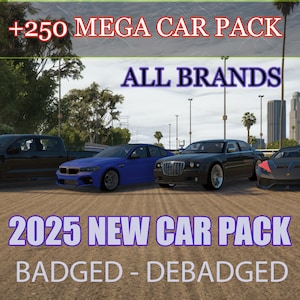 Fünf | +250 Mega Car Pack | Auto | Optimiert | Fivem Bereit