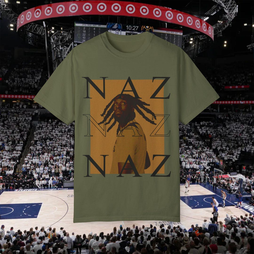 Naz Reid Timberwolves NBA Vintage Style T-shirt, Unisex Tee, Basketball ...