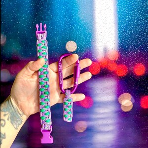 GRAPE PUNCH- Paracord Bracelet & keychain set