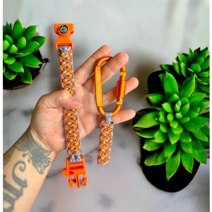CONCRETE WARNING- Paracord Bracelet & keychain set