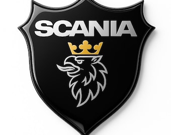 Emblema de carrocería e interior de Scania