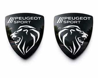 Peugeot Sport fender side skirts R&L emblem