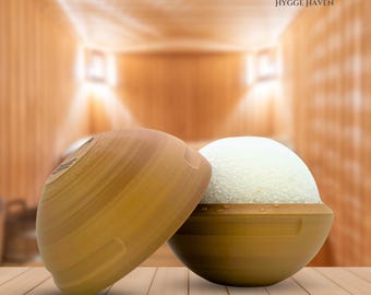 Eiskugelform - Holz-Verlaufsfarbe, 4 Größen (S, M, L, XL) & 4er-Set, Für Saunaaufgüsse