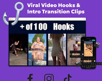 100 Viral Hooks for Instagram Reels & TikTok Videos, with Master Resell Rights, Perfect Digital Lead Magnet