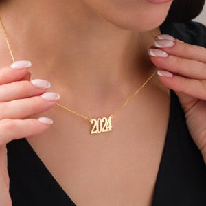 Custom Year Necklace,Birth Year Necklace, Year Necklace, Birthday Necklace, Numbers Necklace,Christmas Gifts Anniversary Necklace
