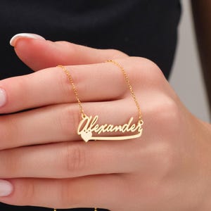 Names Necklace with Heart, Personalized Couple Names Necklace, Name Necklace Gift for Mom,Name Necklace, Gift for Wife,Mothers Day Gift