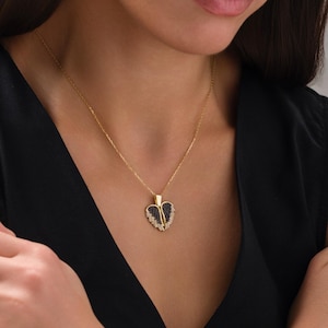 Dainty Gold Angel Wings Necklace with Name Personalized Angel Wing Necklace Custom Memorial Necklace Guardian Angel Wings Necklace for Mom