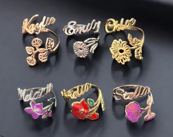 Personalized Stethoscope Birthflower Name Tag, Stethoscope Charms with ID Tag Accessories, Gift for Nurse, Doctor, Medical Assistant RN