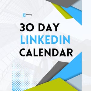 30-Day LinkedIn Content Calendar | Daily Engagement & Growth Plan | Boost Visibility | Network with Ease