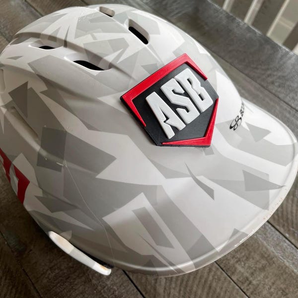 3D Helmet Logos Custom | Moldable Team Logos for Baseball, Softball, Hockey, Lacrosse