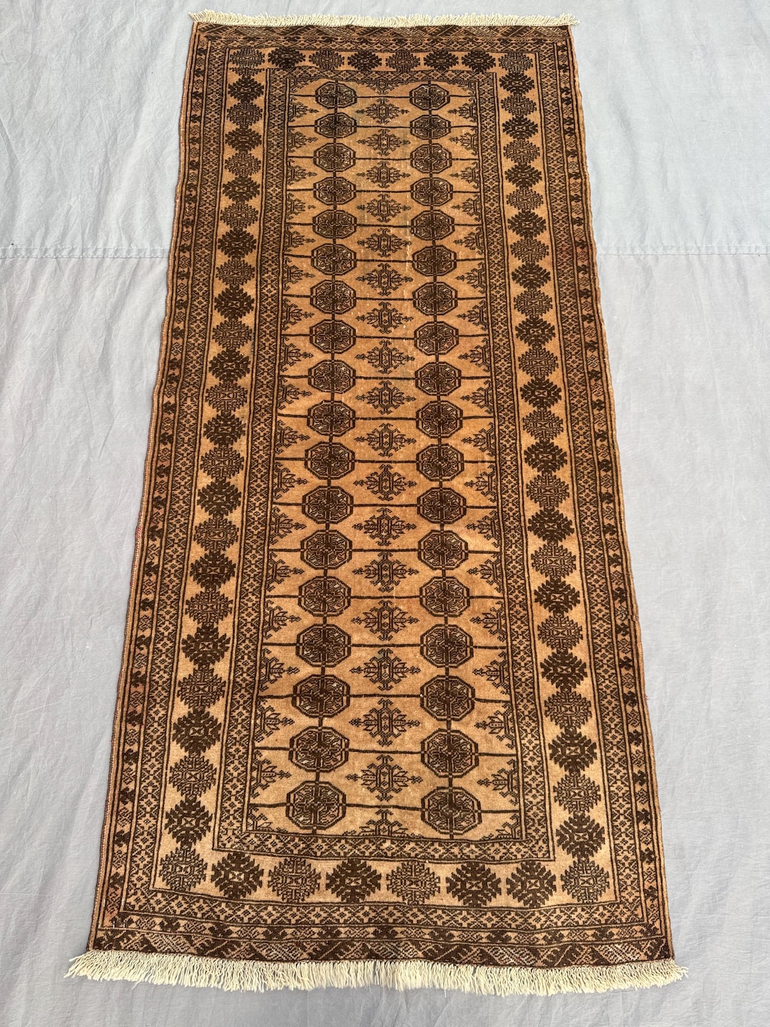 Moari Rug Antique Afghan Maori Gul Wool Rug 6x2 Ft _ Handwoven Repeating Gul ...