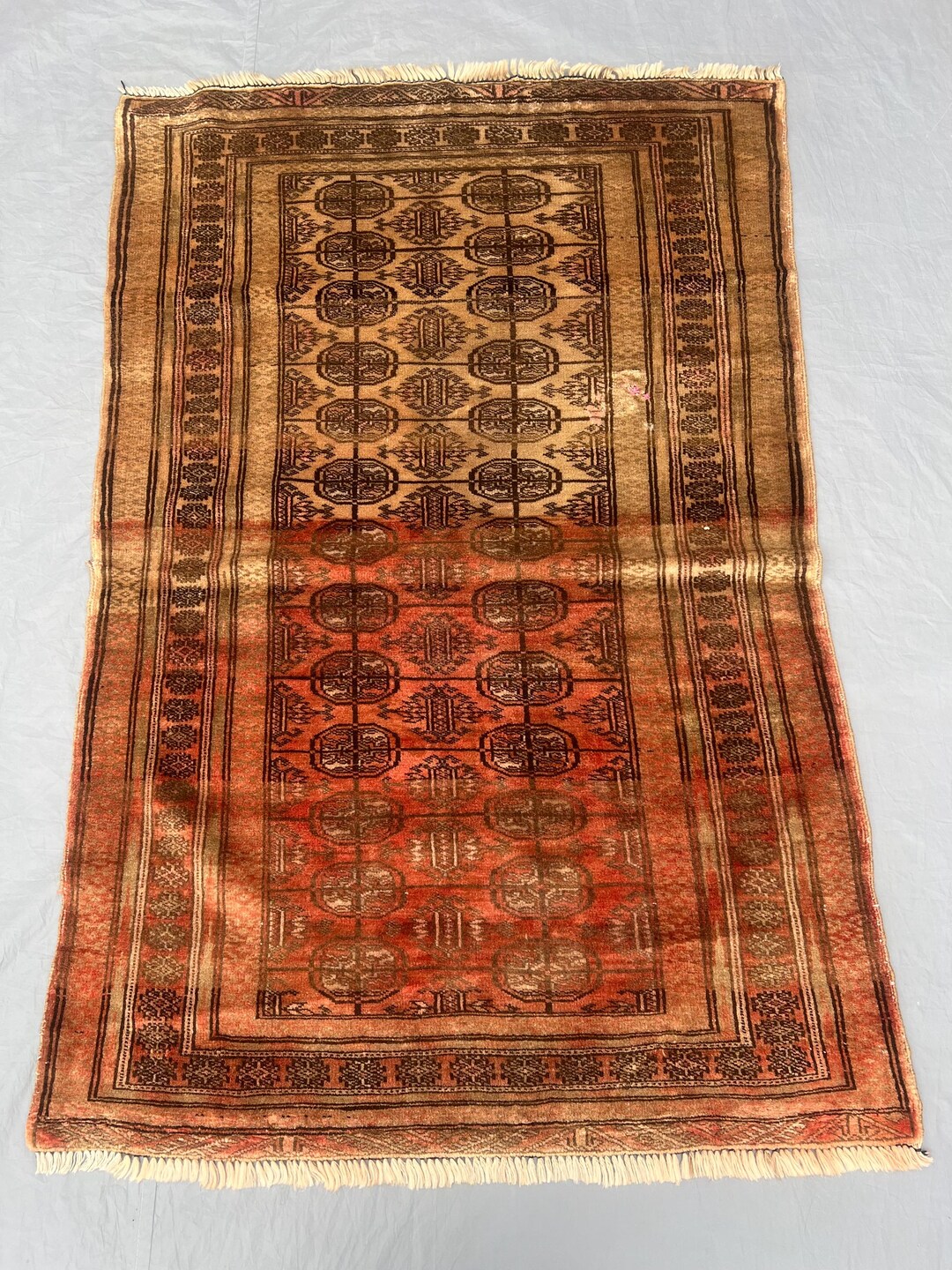 Moari Rug Antique Afghan Maori Gul Wool Rug 4x3 Ft _ With Repeating Tribal ...