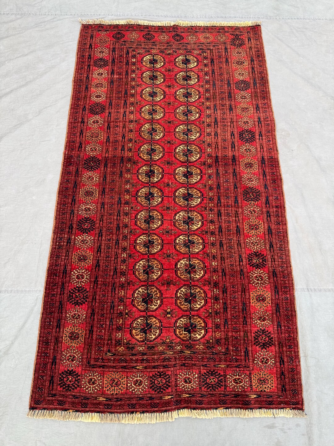 Moari Rug Tribal Afghan Maori Gul Tribal Rug 5x3 Ft _ With Repeating Gul ...