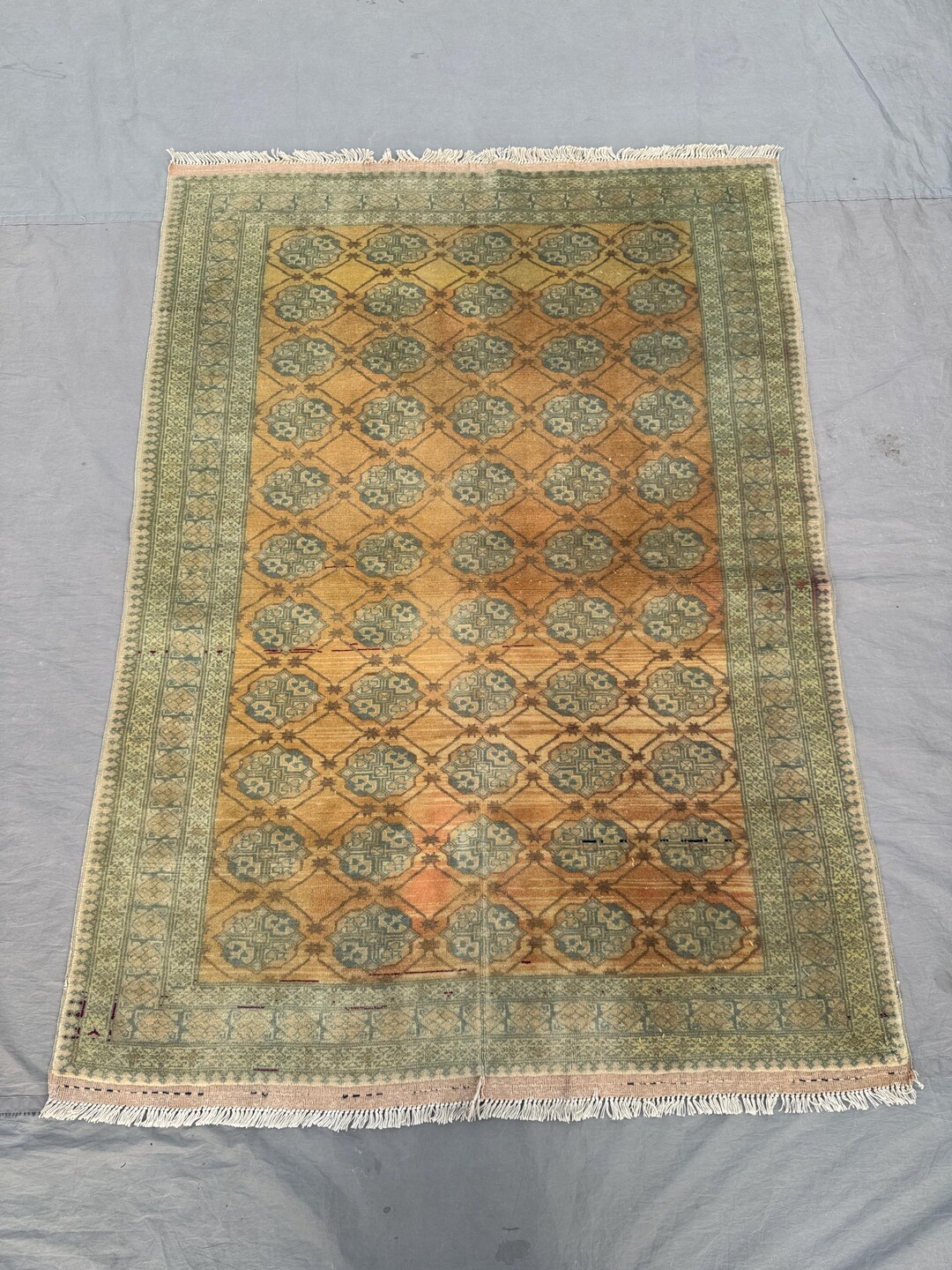 Moari Rug Antique Afghan Maori Gul Wool Rug 5x3 Ft _ With Repeating Tribal ...