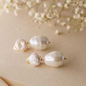 Clip On Earrings Pearl Drop Bridal Earrings Pearl Wedding Earrings Gold Bridal Jewelry Dangle Pearl Earrings Mother's Day Gift