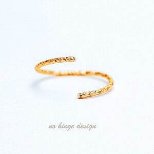 Diamond Cut Helix Hoop - Tiny Cartilage Earring - Endless Ring Hoops - 14g to 26g - 3mm to 15mm