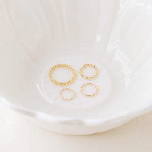 CARTILAGE HOOP • cartilage earring • helix hoop • gold hoop earrings • rose gold sterling silver • 26g 24g 22g 20g 18g 16g 14g