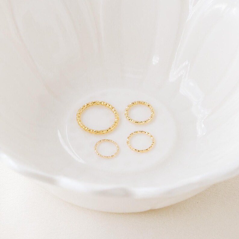 CARTILAGE HOOP • cartilage earring • helix hoop • gold hoop earrings • rose gold sterling silver • 26g 24g 22g 20g 18g 16g 14g