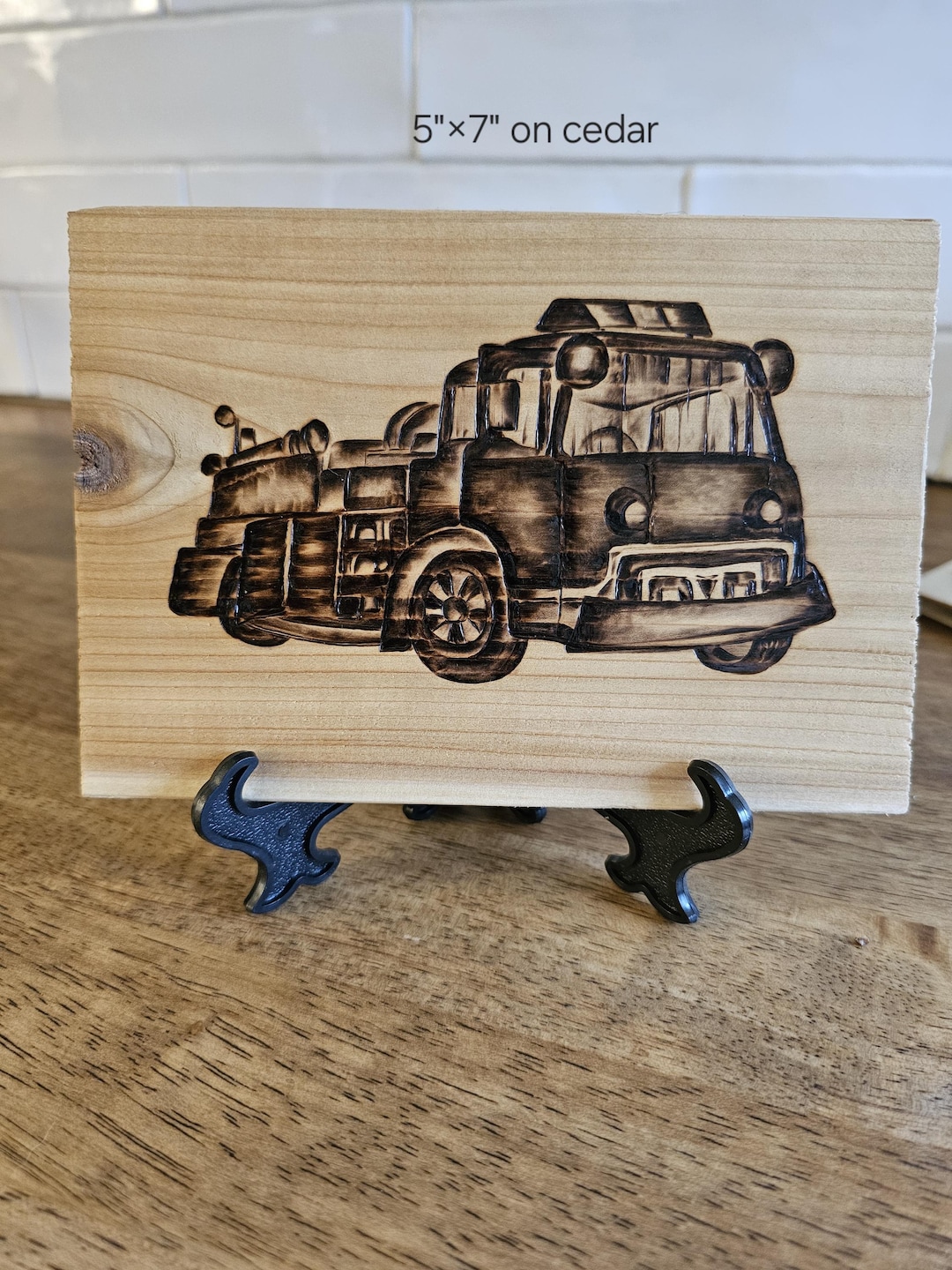 Firetruck Wood Stool main image 1