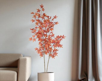 Large Artificial Maple Tree: Fall Home Decor, Indoor/Outdoor