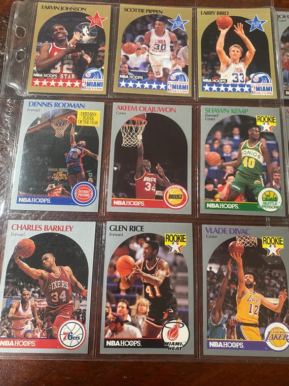 Rare Lot of 1990 NBA Most Valuable Hoops Cards Lot of 20 Mint - Etsy