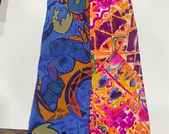 rare 2 vintage Italian designer 100 % silk vintage ties made in Italy modern design mint