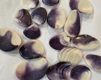 lot of vintage cut and tumbled wampum shell