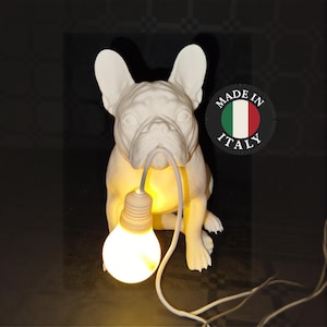 French Bulldog Lamp – Dog Night Light – Dog Lover Gift – 3D Printed Frenchie Lamp – Modern Decoration