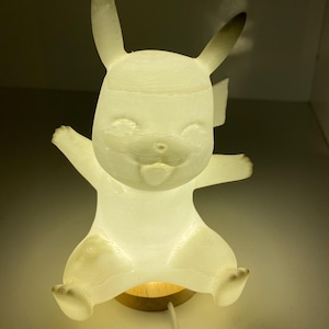 3D Printed Pikachu Lamp