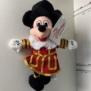 Disney Bean Bag Plush - BEEFEATER MICKEY (Mickey Mouse) (10 inch) - Mint w/Tag zdjęcie 5